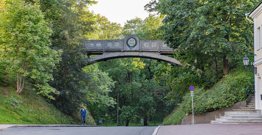 Devil’s Bridge in Toomemägi Park in Tartu