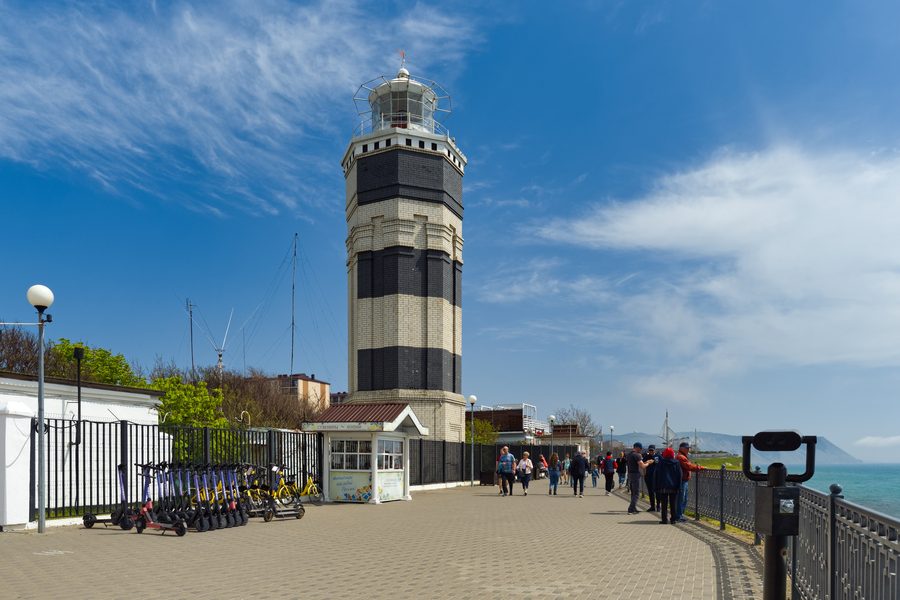 Lighthouse of Anapa on the Black Sea coast