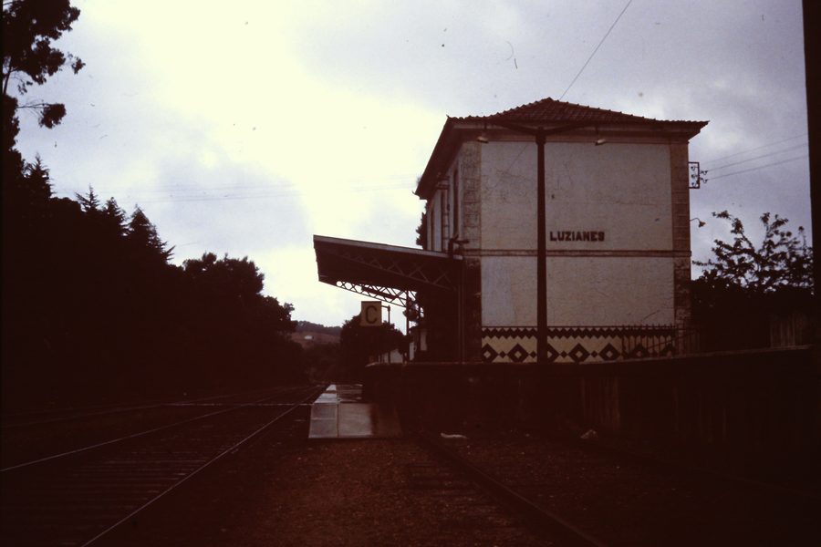 Luzianes train station on the Southern Railway in Portugal
