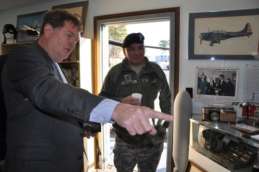 Visitors at the new Aviation Wing of the Marietta Museum of History