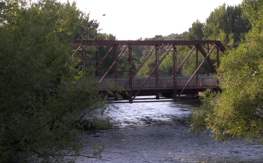 Ninth Street Bridge über den Boise River in Boise, Idaho