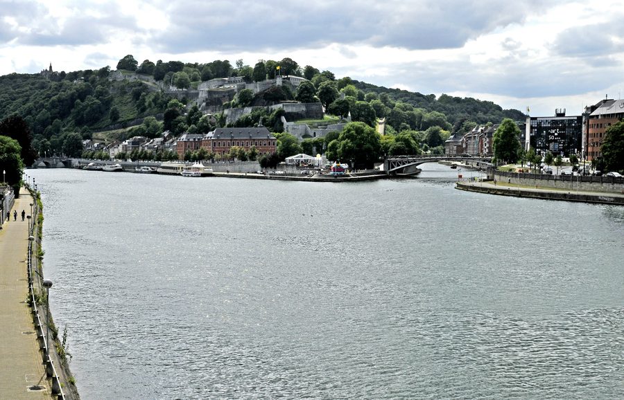 Confluence of the Meuse and the Sambre with the Citadel of Namur