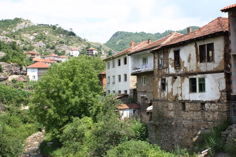 Historic area of Kratovo in North Macedonia