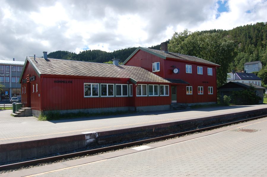 Hommelvik station in Malvik, Norway