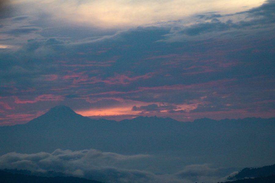 Nevado del Tolima at sunset, seen from La Mesa, Cundinamarca