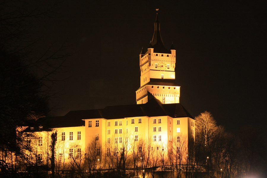Schwanenburg in Kleve, vom Kloppberg aus gesehen