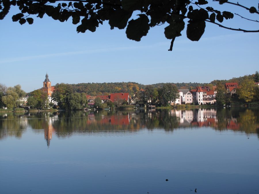View across Buckowsee toward the center of Buckow