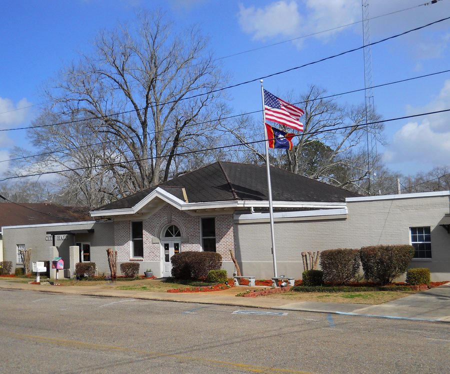 City hall of Wiggins in Stone County, Mississippi