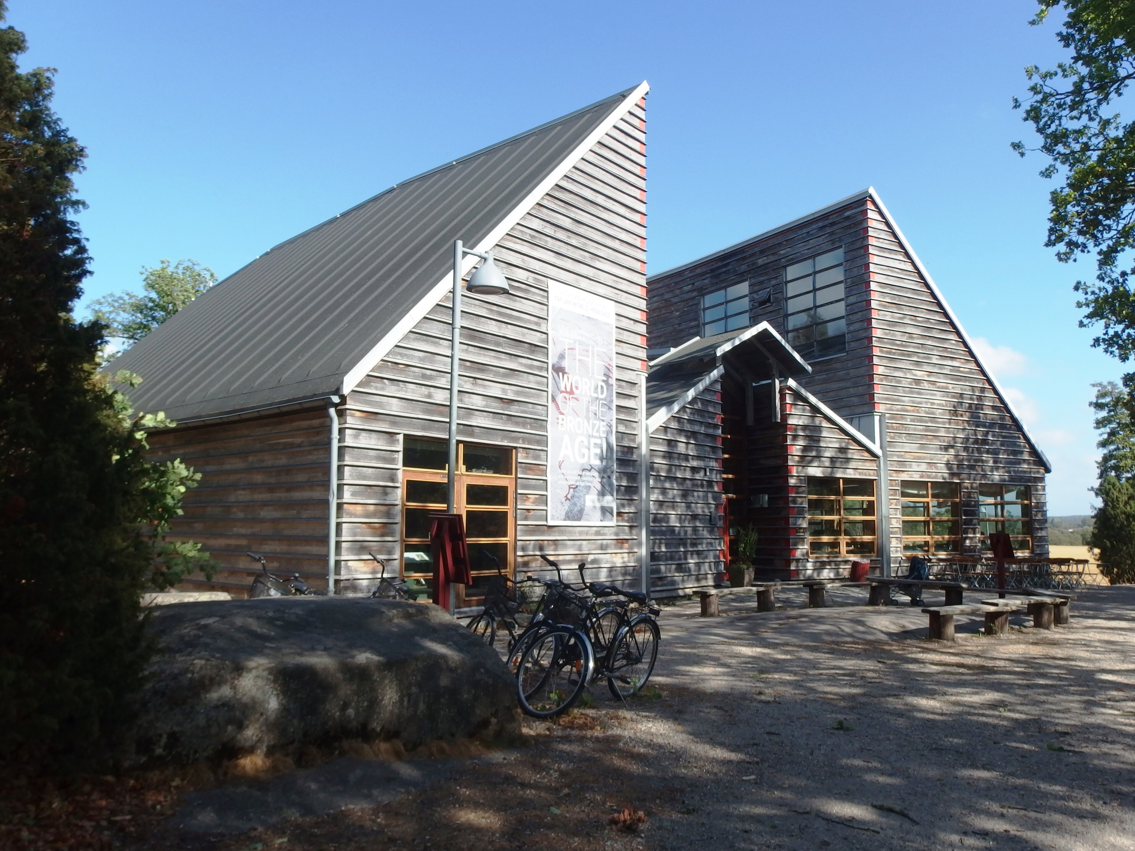Building of the Vitlycke Museum in Tanumshede, Sweden.