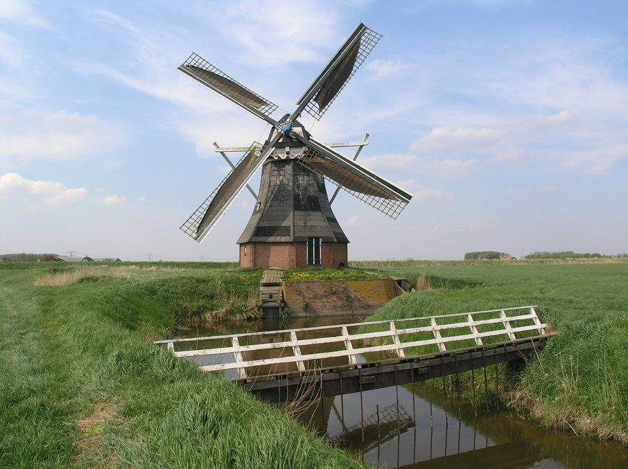 Westerse Molen, eine historische Poldermühle bei Nieuw Scheemda
