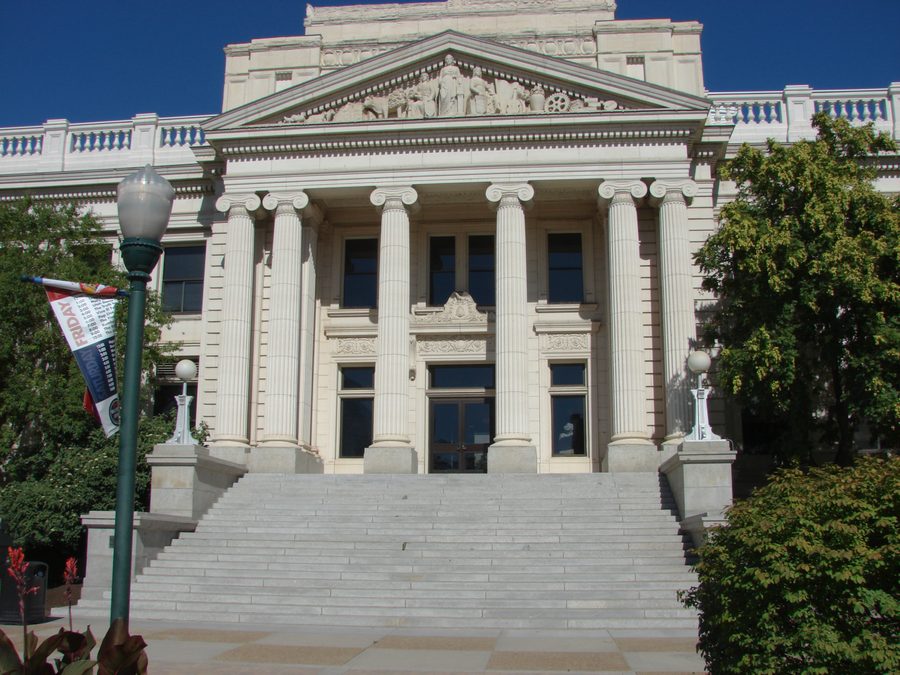 Historisches Utah County Courthouse in der Innenstadt von Provo, Utah