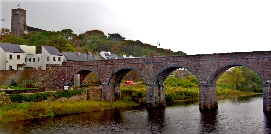 Seven Arch Railway Viaduct over the Black Oak River in Newport, County Mayo