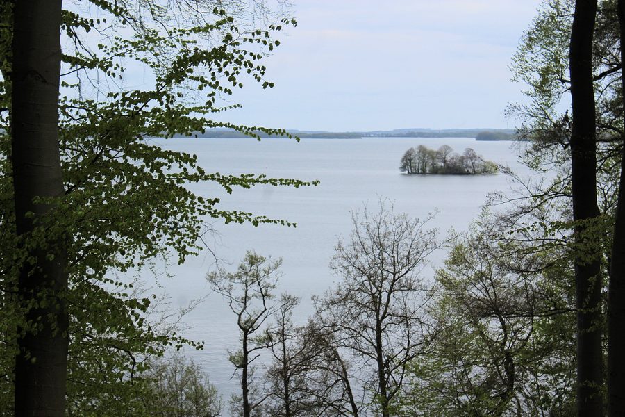 View of Lake Schwerin from Wiligrad Castle Park