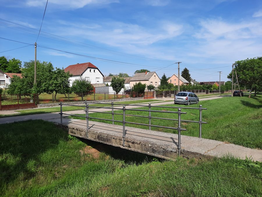 Dózsa György street in Somberek in 2022