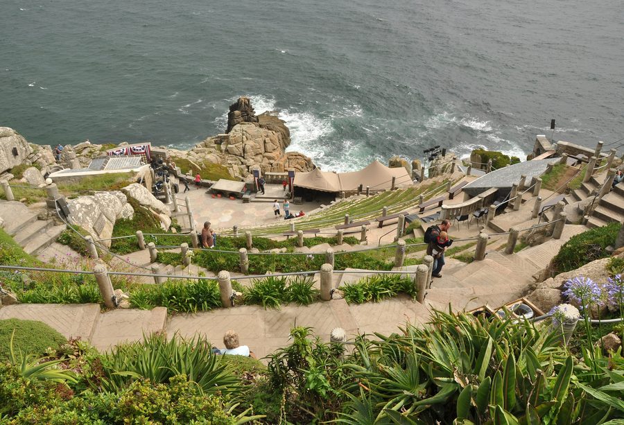 The Minack Theatre above Porthcurno Beach