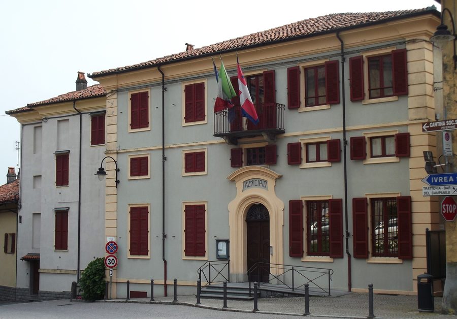 Rathaus von Piverone im Piemont