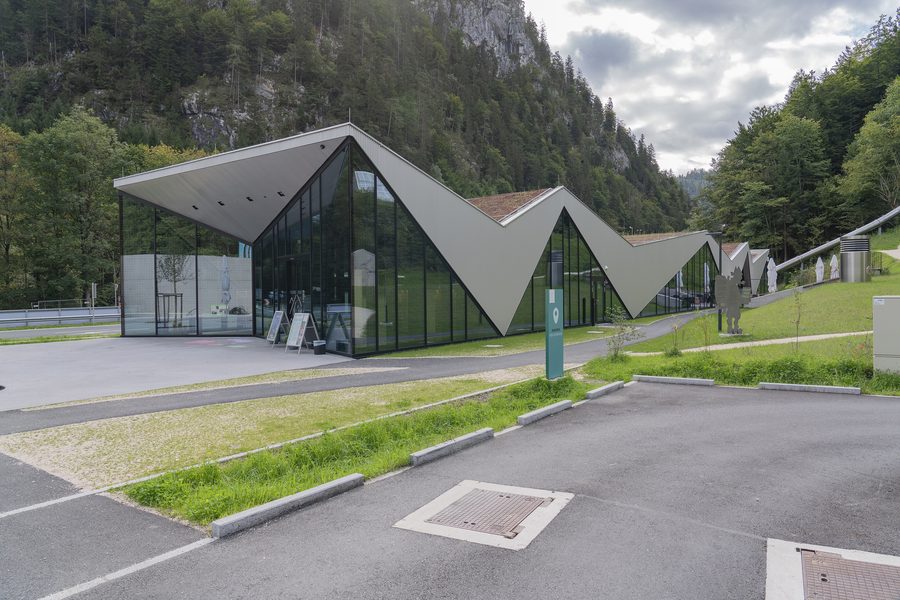 Fort Kniepass restaurant at the entrance to Kniepass Fortress and the local museum