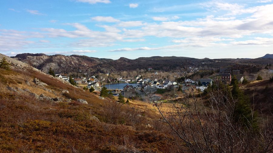 View of the historic coastal town of Brigus on the Avalon Peninsula