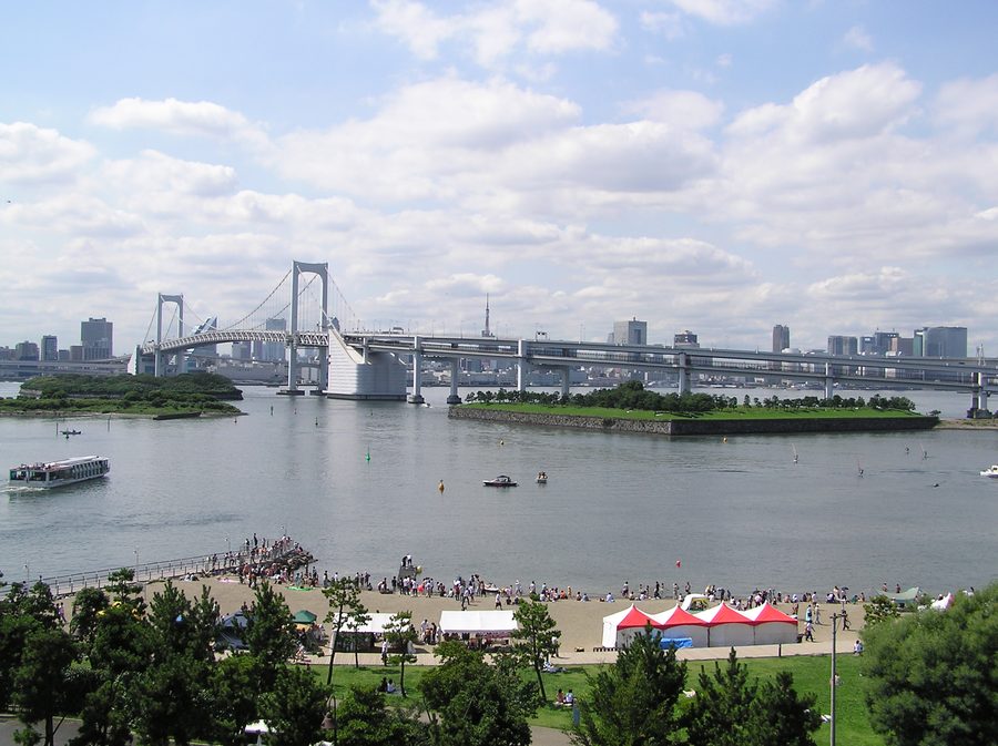 Rainbow Bridge in Odaiba, Tokyo