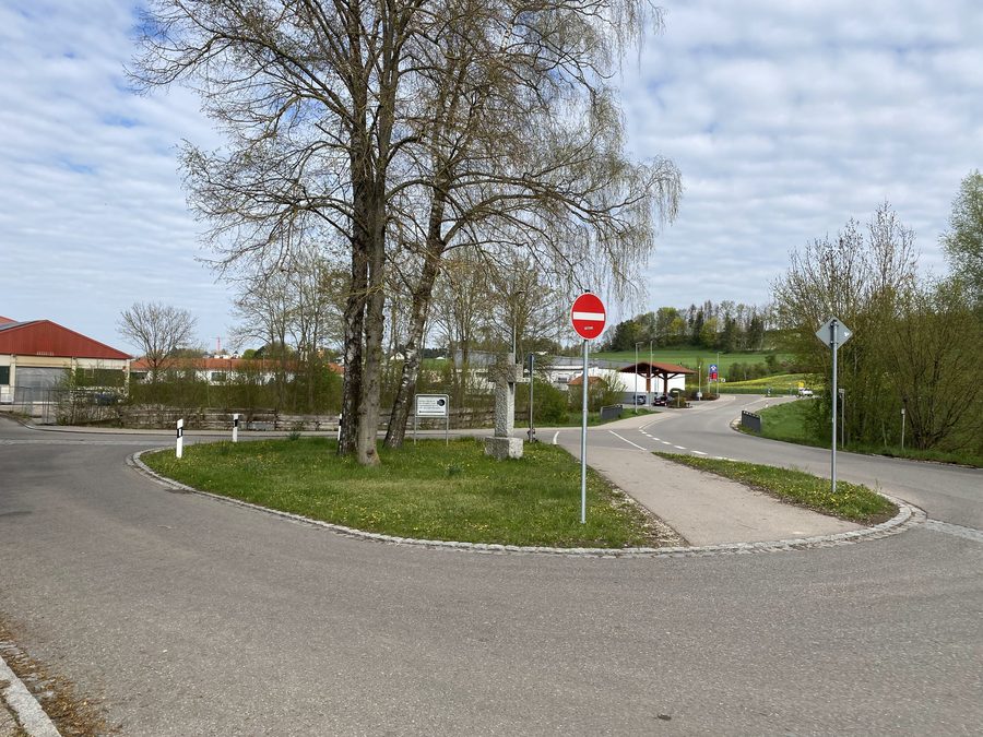 View on Gaulzhofener Straße in Aindling, Bavaria