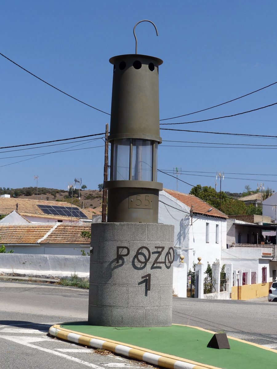 Rotonda del Pozo 1, a monument to the mining history of Villanueva del Río y Minas