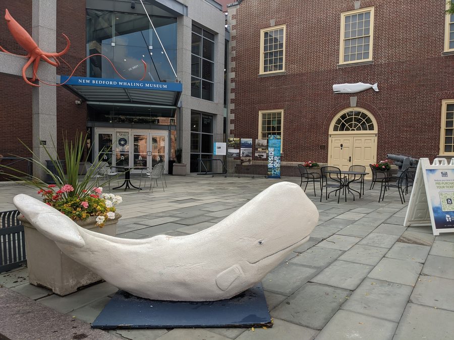 Entrance of the New Bedford Whaling Museum in New Bedford