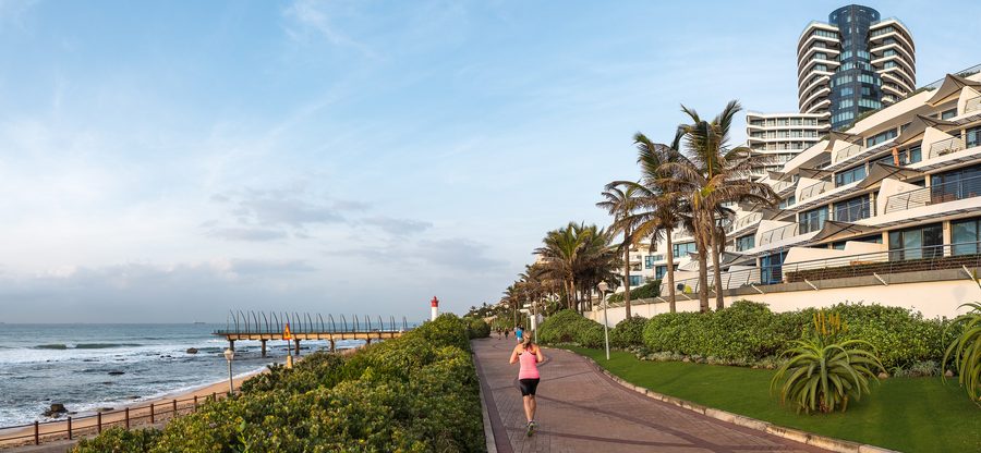 Coastline of Umhlanga, KwaZulu-Natal, South Africa