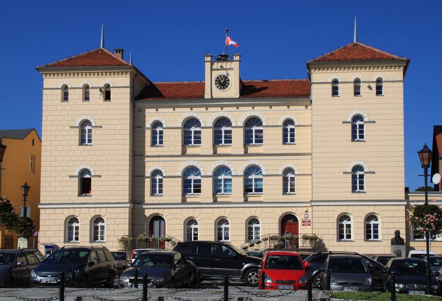 Rathaus von Śrem in Polen