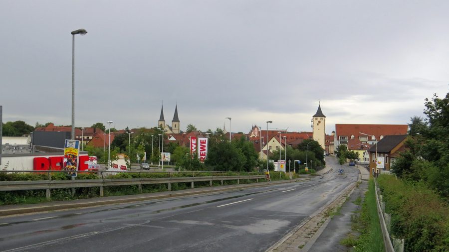 Old town of Haßfurt from the west