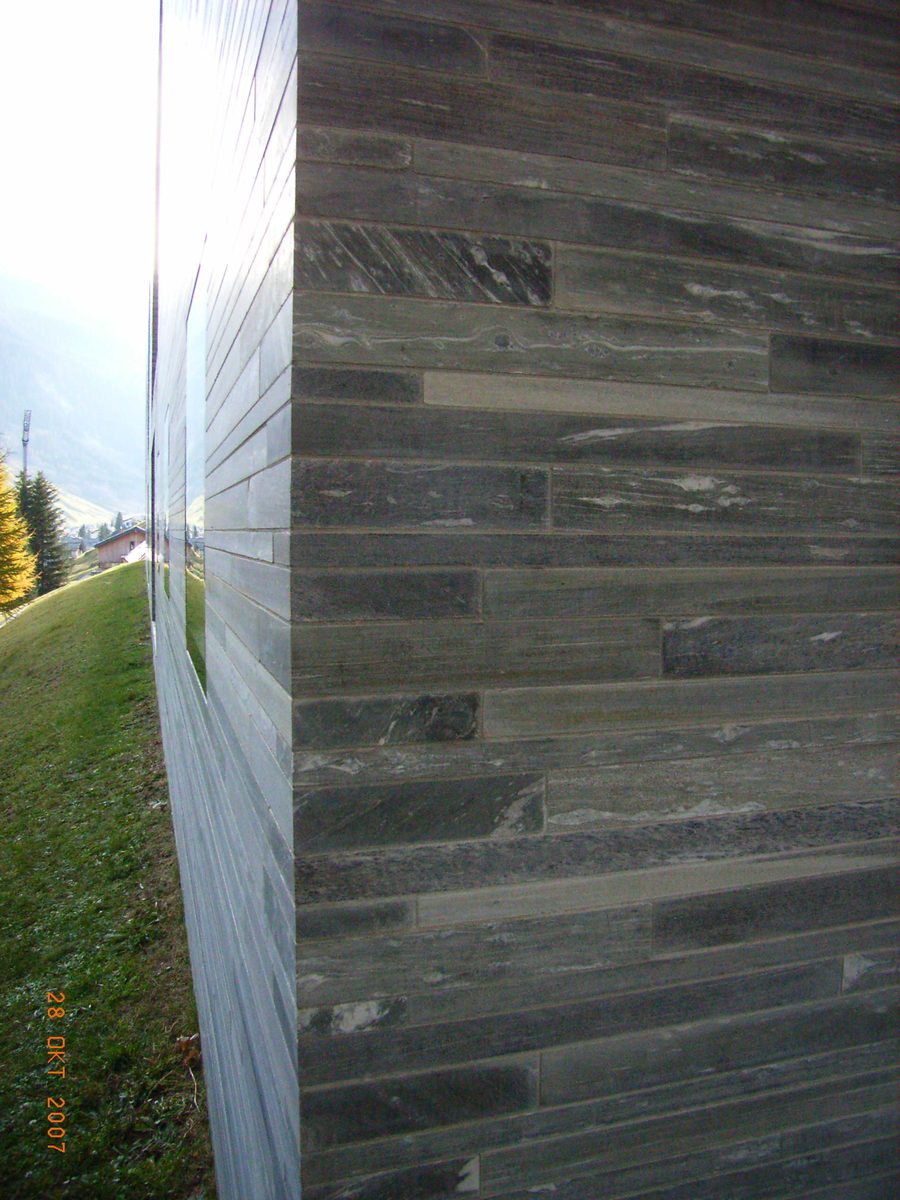 Quartzite stone structure of the 7132 Therme Vals
