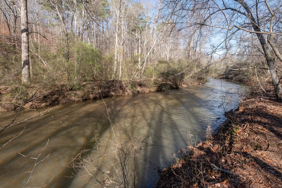 Der Alcovy River im Freeman's Mill Park im Gwinnett County, Georgia