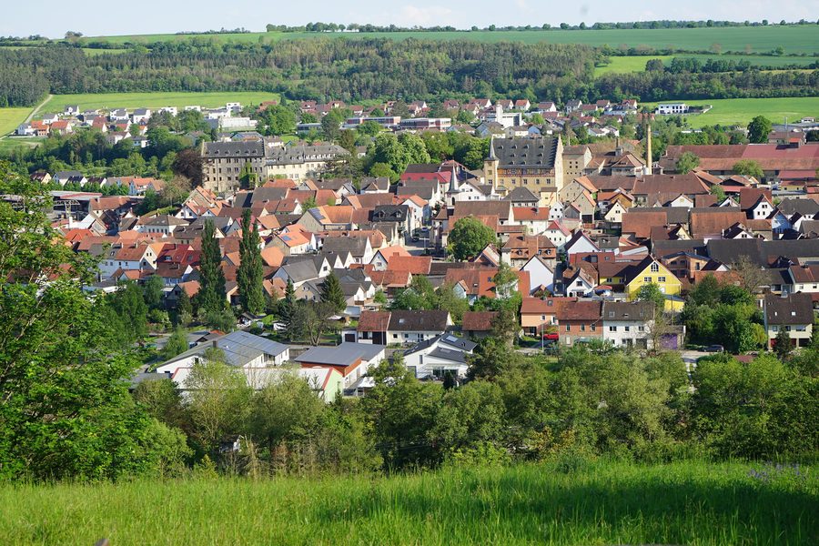 Historic center of Thüngen in May 2024