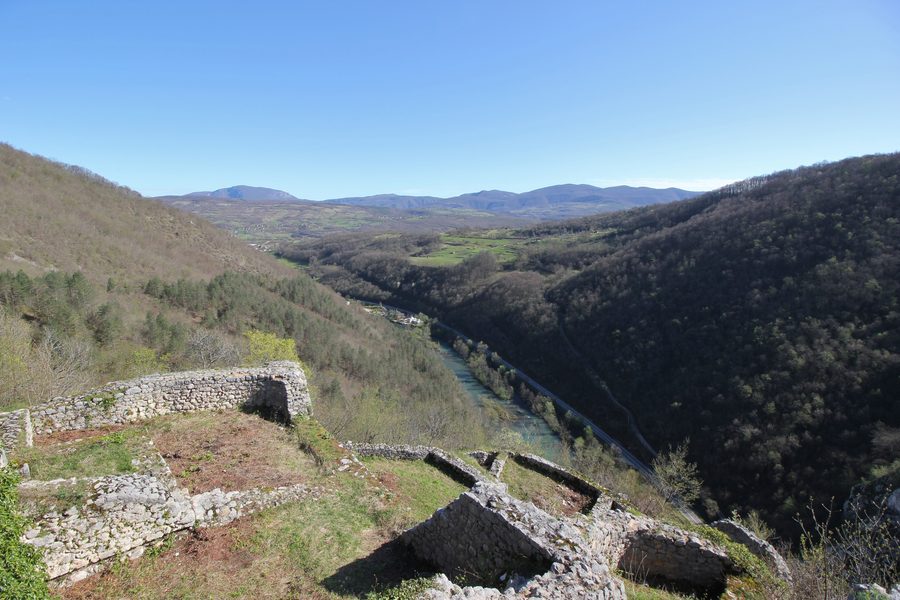 View from Ključ Fortress over the Sana Valley in Bosnia and Herzegovina