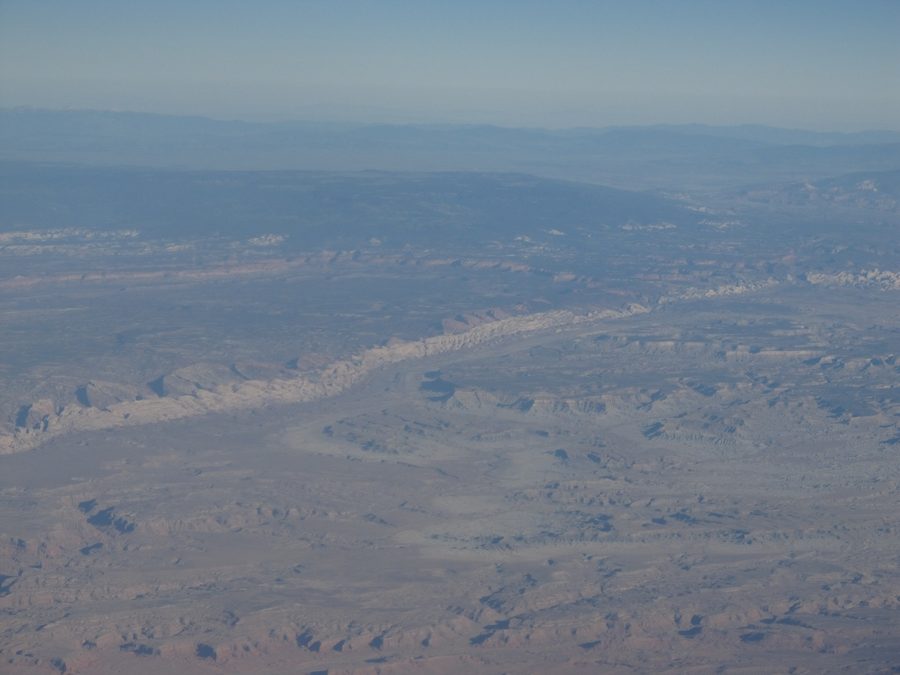 Rock landscape of the Waterpocket Fold in Capitol Reef National Park in Utah