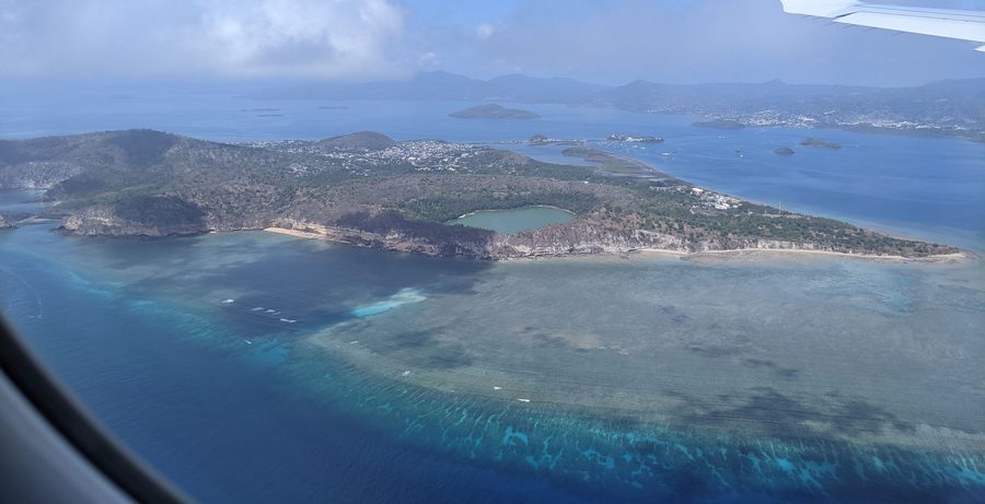 View over the lagoon of Mayotte