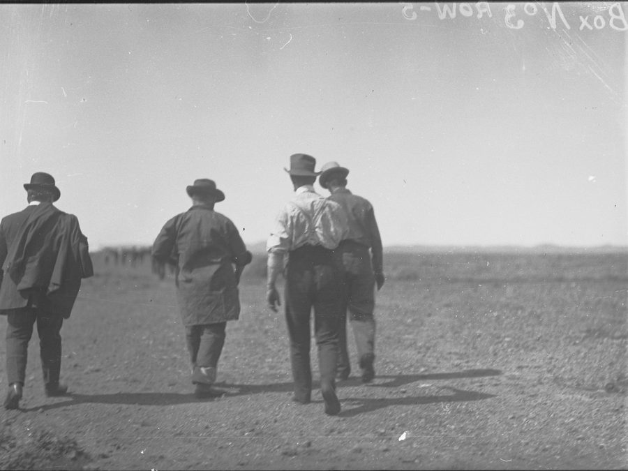 Inspection of the Leigh Creek coalfield in August 1913