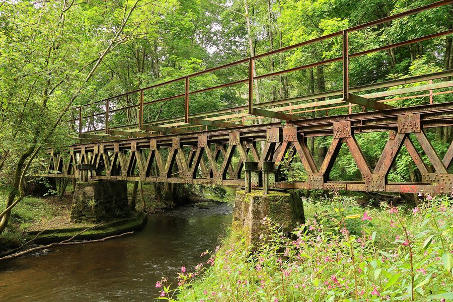 Bridge over the Prims near Wadern-Dagstuhl on the disused Primstalbahn