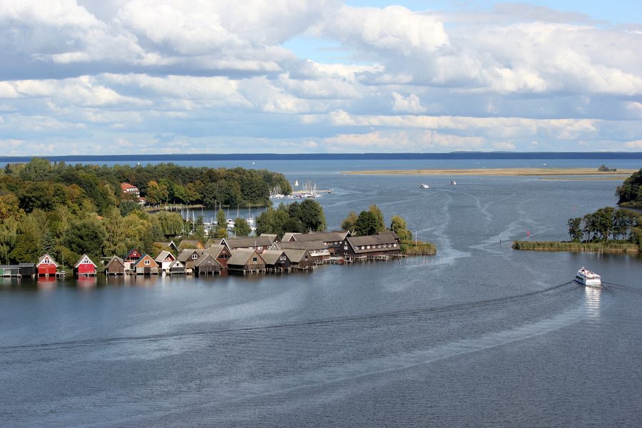 Harbor in Röbel on the Müritz