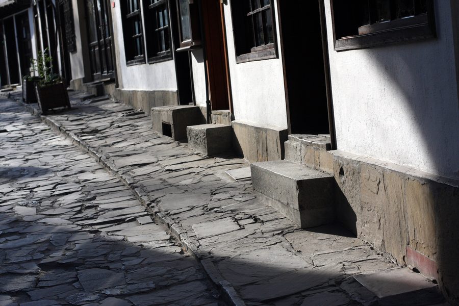 Historic artisan street Samovodska Charshiya in Veliko Tŭrnovo