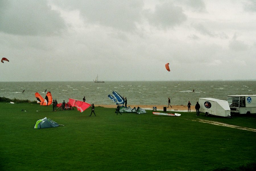 Beach and waterfront at Schellinkhout on the Markermeer