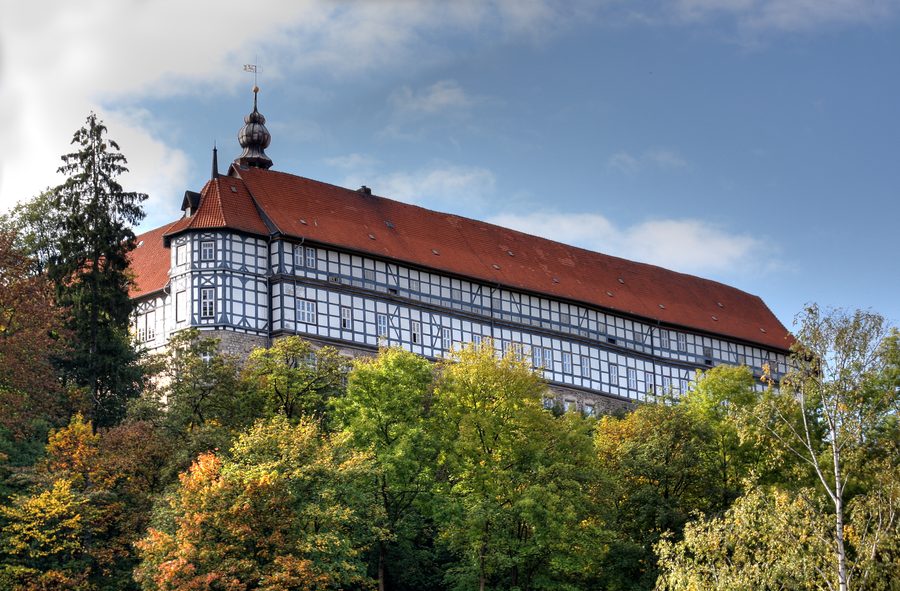 Herzberg Castle in Herzberg am Harz, viewed from the east