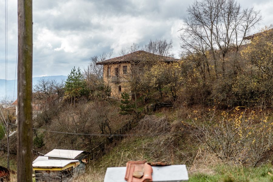 Village houses in a rural setting