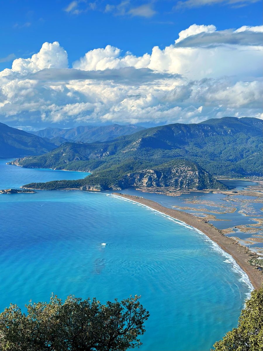 View of İztuzu Beach near Dalyan in the province of Muğla