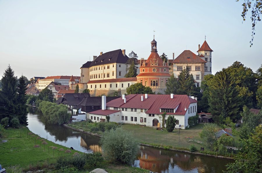 Jindřichův Hradec Castle in the evening light