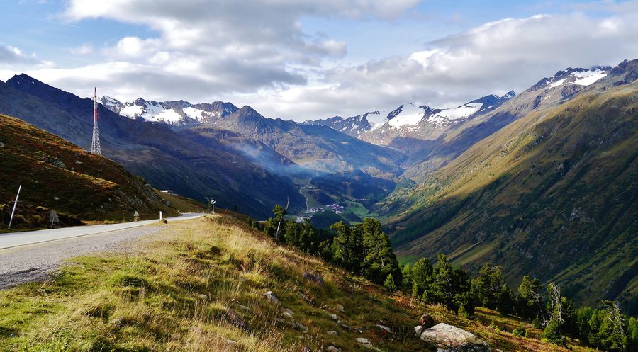 Timmelsjoch road in Tyrol, Austria