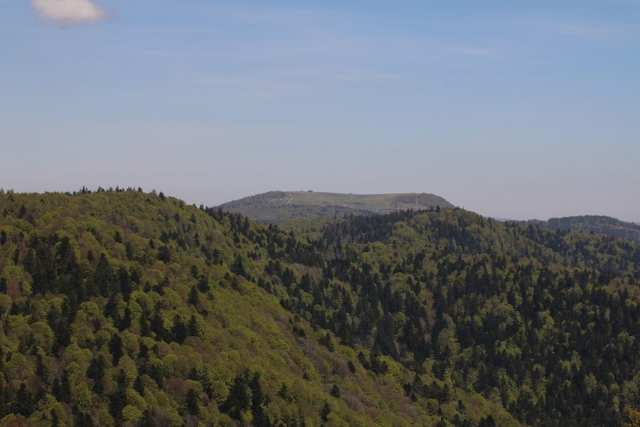 View of the Ballon d’Alsace from the Planche des Belles Filles near Lepuix