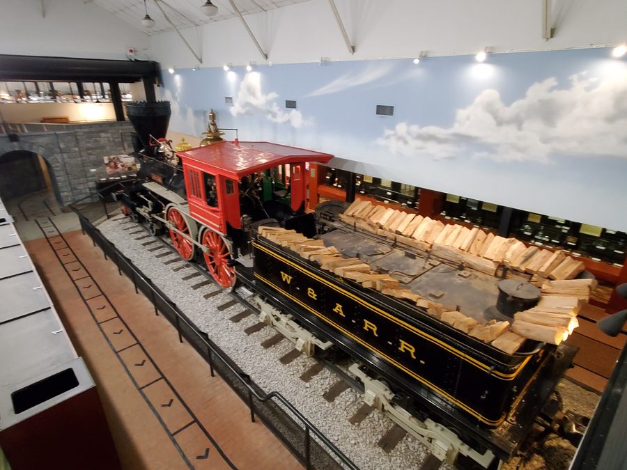 The General locomotive on display at the Southern Museum of Civil War and Locomotive History in Kennesaw, Georgia