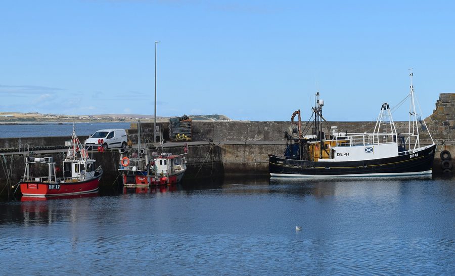 Fishing boats at Macduff Harbour