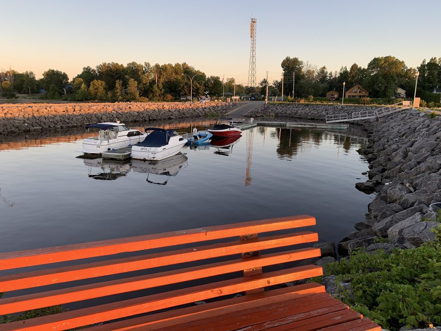 The port of Grondines on the St. Lawrence River.