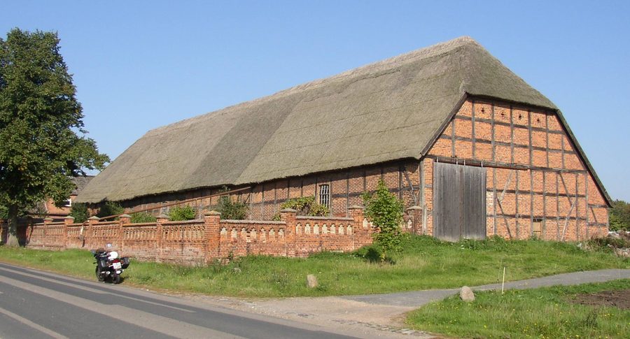 Hof in Groß Wüstenfelde in Mecklenburg-Vorpommern